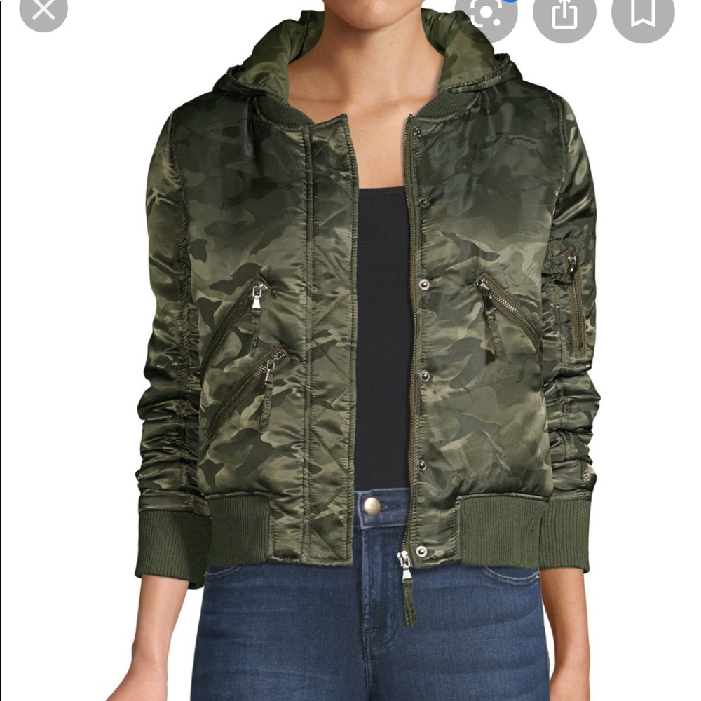 NWOT Generation Love James Hooded Bomber Jacket